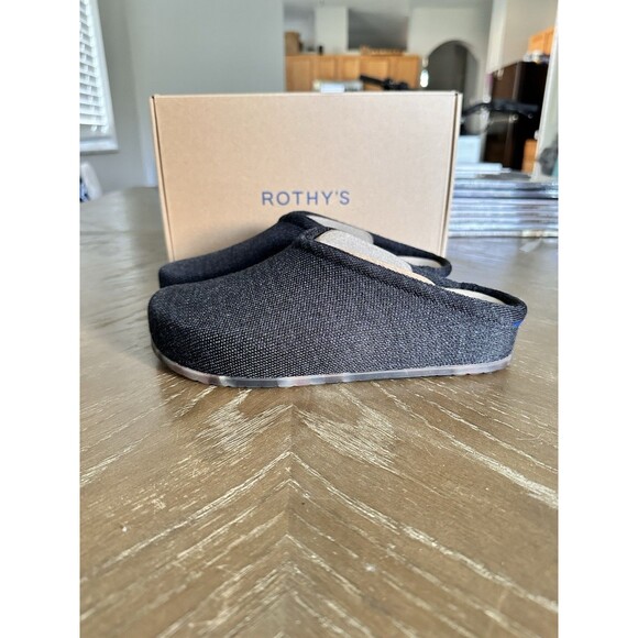 Rothys The Casual Clog Black Size 7 - Picture 1 of 6